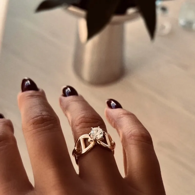 Princess Anchor Ring Guld>Emma Israelsson Sale