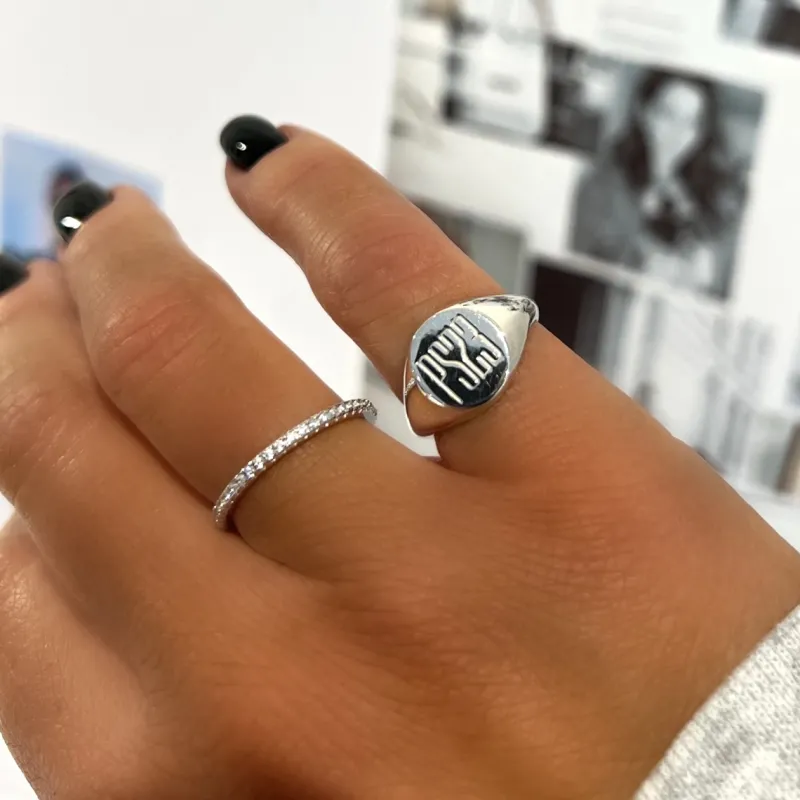 PS23 Signet Ring Silver Ring142>Emma Israelsson Hot