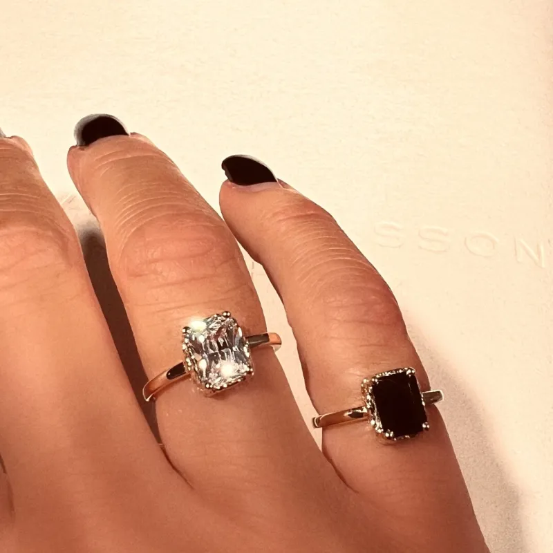 Queen Ring S Vit Silver Ring153>Emma Israelsson Best