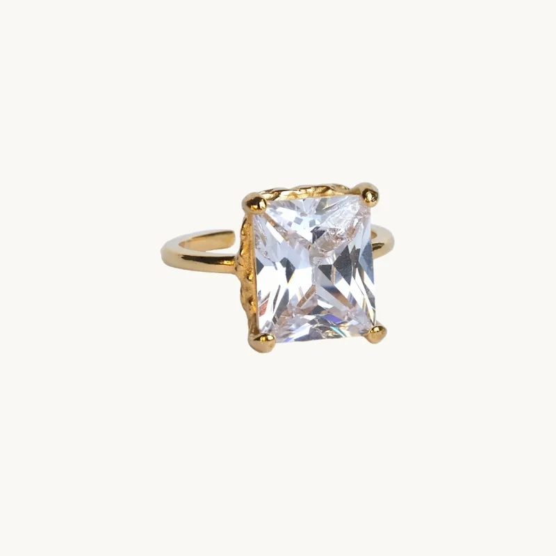 Queen Ring M Guld Ring156 – Vit>Emma Israelsson New