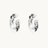 Spin Hoops Örhängen Silver – Ear189>Emma Israelsson Clearance