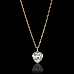 Gynning Jewelry Crazy Diamond Heart Halsband (Guld)>Carolina Gynning smycken Outlet