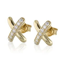 Gynning Jewelry Cross my heart Örhängen (Guld)>Carolina Gynning smycken