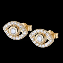Gynning Jewelry Devine Eye Mini Örhängen (Guld)>Carolina Gynning smycken New