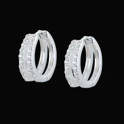 Gynning Jewelry Elegance creol small örhängen Silver>Carolina Gynning smycken