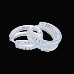 Gynning Jewelry Elegance creol small örhängen Silver>Carolina Gynning smycken
