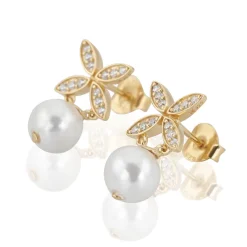 Gynning Jewelry Ellipse Mini Pearl Örhängen>Carolina Gynning smycken Outlet