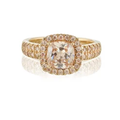 Gynning Jewelry Glamorous ring – champagne – Guld>Carolina Gynning smycken Online