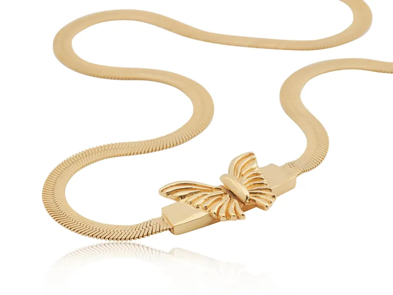 Gynning Jewelry Golden Butterfly Halsband – GP29>Carolina Gynning smycken Hot