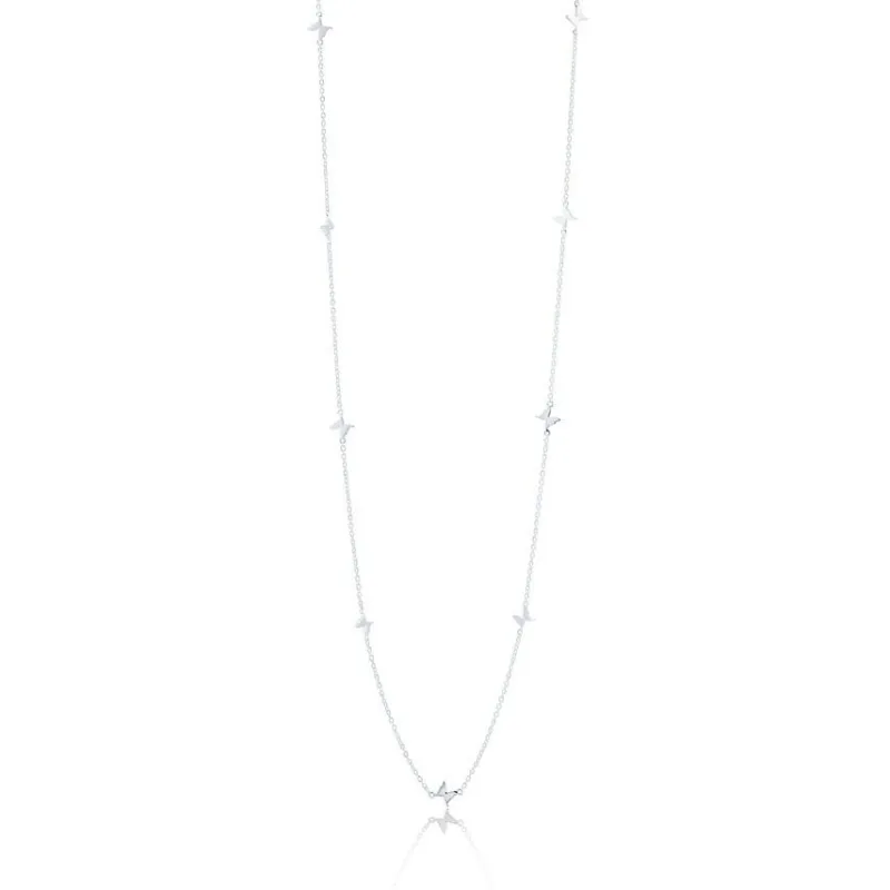 Gynning Jewelry Petite Papillion Halsband (Silver) 80 cm>Carolina Gynning smycken Clearance