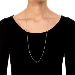 Gynning Jewelry Petite Papillion Halsband (Silver) 80 cm><noscript><img width=