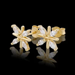 Gynning Jewelry Snowflake Örhänge (Guld)>Carolina Gynning smycken Sale