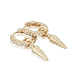 Gynning Jewelry Spear of life örhängen creol (Guld)>Carolina Gynning smycken Outlet