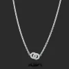 Gynning Jewelry The Knot Sparkling Mini Halsband – Silver>Carolina Gynning smycken