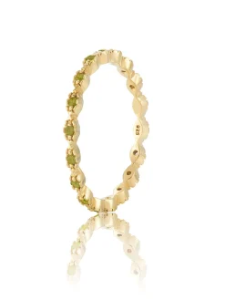 Gynning Jewelry Time To Glow Ring Grön Guld>Carolina Gynning smycken Outlet