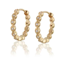Gynning Jewelry Time to glow örhängen creol – L (Guld)>Carolina Gynning smycken Hot