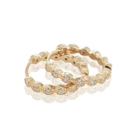 Gynning Jewelry Time to glow örhängen creol – L (Guld)>Carolina Gynning smycken Hot
