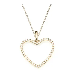 Hjärta Hänge i 18K Guld med 0.22ct TW/SI Diamanter – MSG58G> Hot
