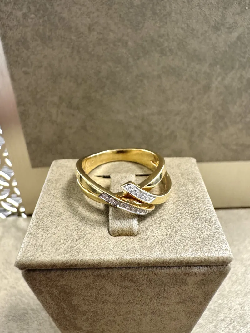18K Guld – Diamant Ring – RBG039 ( Begagnad )> Outlet
