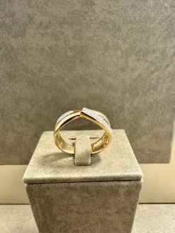 18K Guld – Diamant Ring – RBG039 ( Begagnad )><noscript><img width=