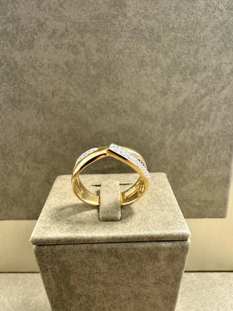 18K Guld – Diamant Ring – RBG039 ( Begagnad )> Outlet