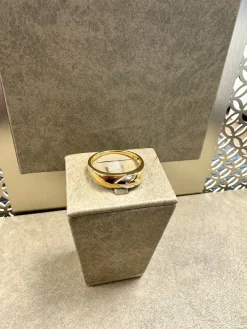 18K Guld + Vitguld Klackring – KLR010G18><noscript><img width=