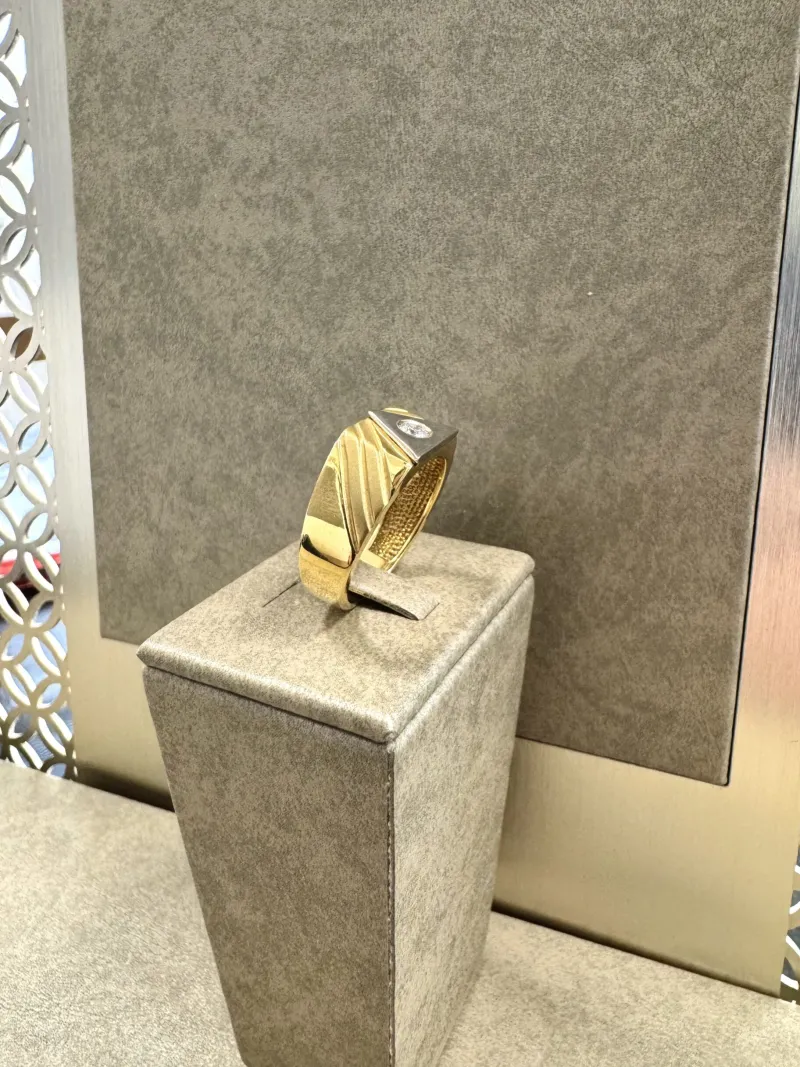 18K Guld + Vitguld Klackring – KLR011G18> Clearance