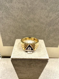 18K Guld + Vitguld Klackring – KLR011G18><noscript><img width=