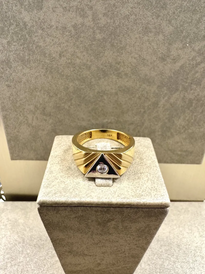 18K Guld + Vitguld Klackring – KLR011G18> Clearance
