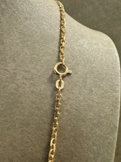 18K Guld Ankarlänk Halsband – ABH003G><noscript><img width=