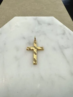 18K Guld Kors – KH017G> New