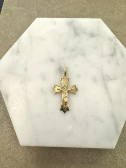 18K Guld Kors – KH024G> Hot