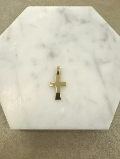 18K Guld Kors – KH027G> Hot