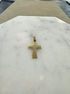 18K Guld Kors – KH027G><noscript><img width=