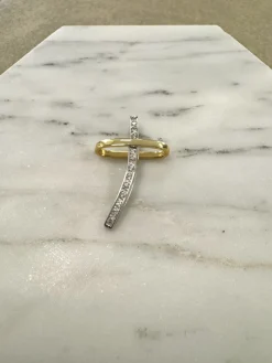 18K Guld Kors Cubic Zirconia – ZKHG006> Best
