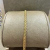 18K Guld Mönstrad X-länk Armband – 14025122>