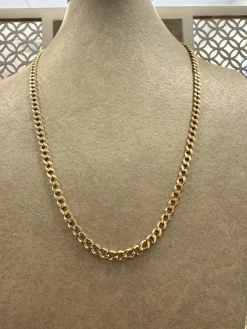 18K Guld Pansarlänk Halsband – GC-PAN-2238-HB> Hot