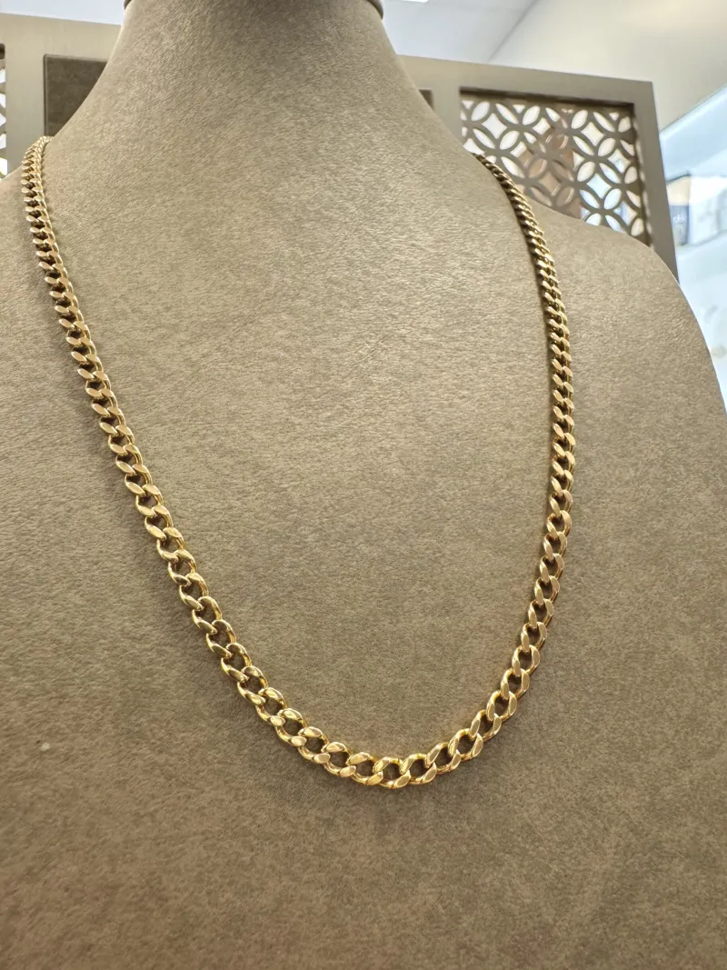 18K Guld Pansarlänk Halsband – GC-PAN-2238-HB> Hot