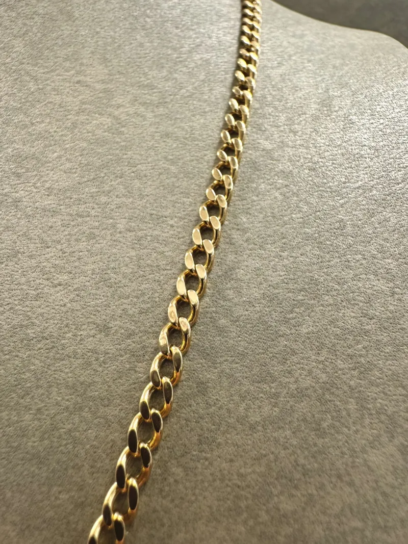 18K Guld Pansarlänk Halsband – GC-PAN-2238-HB> Hot
