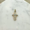 18K Guld x Vitguld Kors – KH033G> Hot