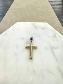 18K Guld x Vitguld Kors – KH015G> Outlet