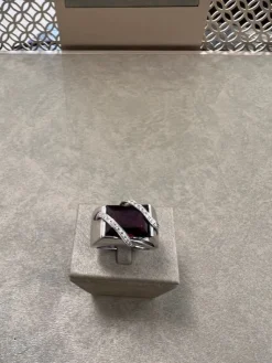 18K Vitguld Diamant Ring Herr – RBG016 ( Begagnad )><noscript><img width=