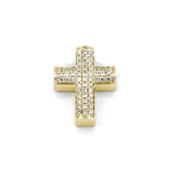 Kors i 18K Guld med 0.16ct TW/SI Diamanter – MSG03G> Online
