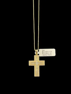 Kors i 18K Guld med 1,07ct TW/SI Diamanter – KG002>