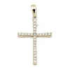 Kors i 18K Guld med 0.15ct TW/SI Diamanter – MSG08G> New