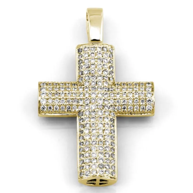Kors i 18K Guld med 0.55ct TW/SI Diamanter – MSG02G> Sale