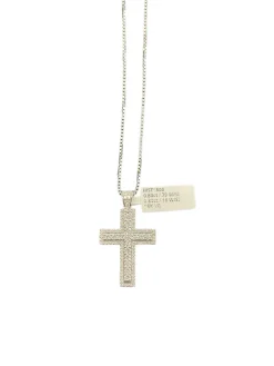 Kors i 18K Vitguld med 1,07ct TW/SI Diamanter – KVG005> Hot