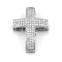 Kors i 18K Vitguld med 0.39ct TW/SI Diamanter – MSG09W>