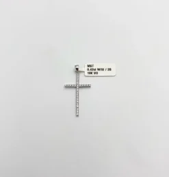 Kors i 18K Vitguld med 0.42ct W/SI Diamanter – MST002>