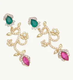 Camille Örhängen – Emerald Pink (Guld) 65041>Lily And Rose Hot